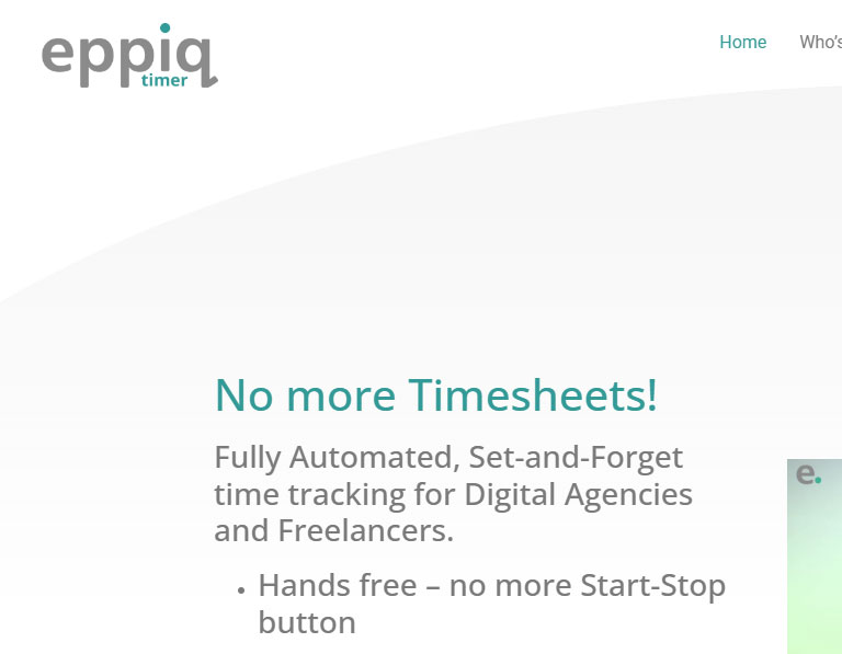 Eppiq Timer - Homepage